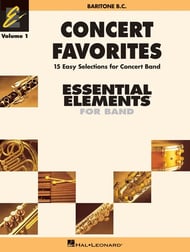 Concert Favorites, Vol. 1 Baritone BC band method book cover